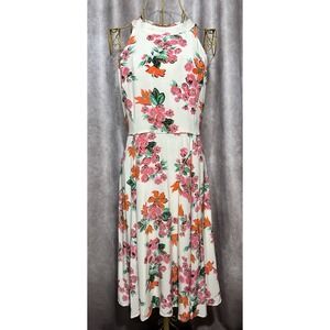 Ann‎ Taylor Women's Floral Sleeveless Dress Size 4 Very Cute